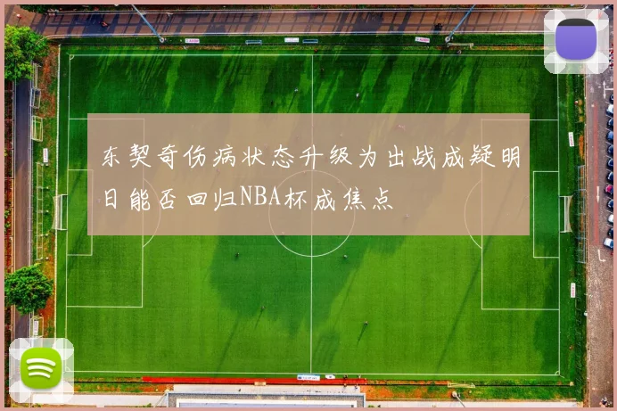 东契奇伤病状态升级为出战成疑明日能否回归NBA杯成焦点